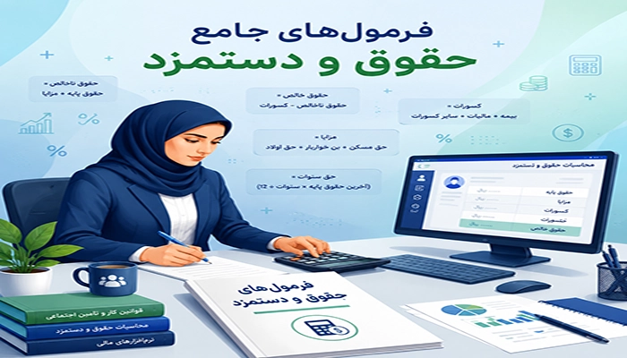 فرمول های محاسبه حقوق