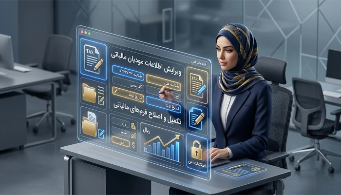 ویرایش اطلاعات سامانه مودیان